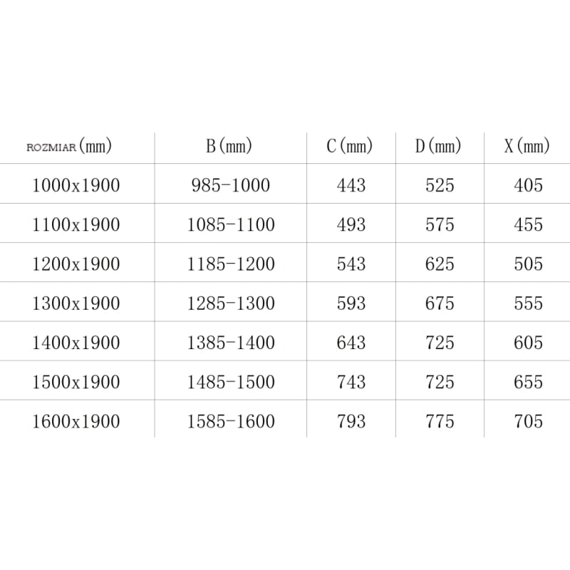 Mexen Omega drzwi prysznicowe rozsuwane 100 cm, transparent, złote - 825-100-000-50-00