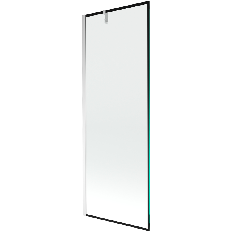 Mexen Next Badewannenfaltwand 1-flügelig 70 x 150 cm, schwarzer Rahmen, Chrom - 895-070-000-00-70-01