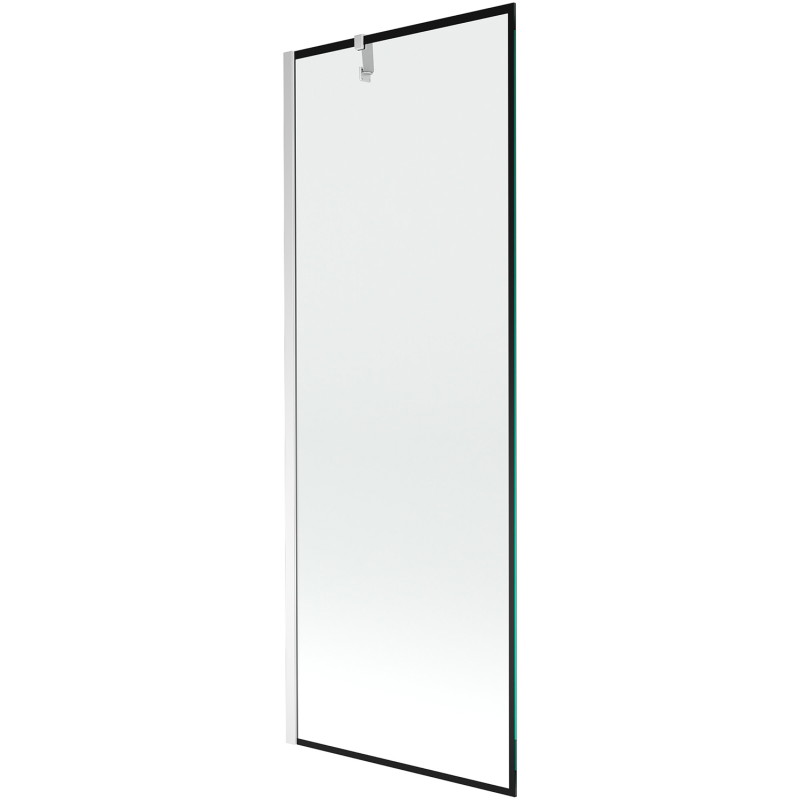 Mexen Next jednokrilni paravan za kadu 70 x 150 cm, crni okvir, krom - 895-070-000-00-70-01