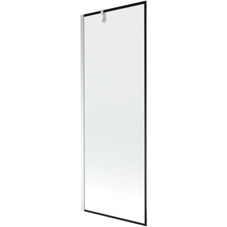 Mexen Next Badewannenfaltwand 1-flügelig 70 x 150 cm, schwarzer Rahmen, Chrom - 895-070-000-00-70-01