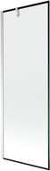 Mexen Next yksiovinen kylpyhuoneen suihkuseinä 70 x 150 cm, musta kehys, kromi - 895-070-000-00-70-01