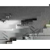 Mexen Next Badewannenfaltwand 1-flügelig 70 x 150 cm, schwarzer Rahmen, Chrom - 895-070-000-00-70-01