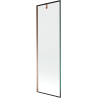Mexen Next vannitoavahesein 1-osaline 60 x 150 cm, must raam, roosa kuld - 895-060-000-00-70-60