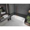 Mexen Next vannitoavahesein 1-osaline 60 x 150 cm, must raam, roosa kuld - 895-060-000-00-70-60