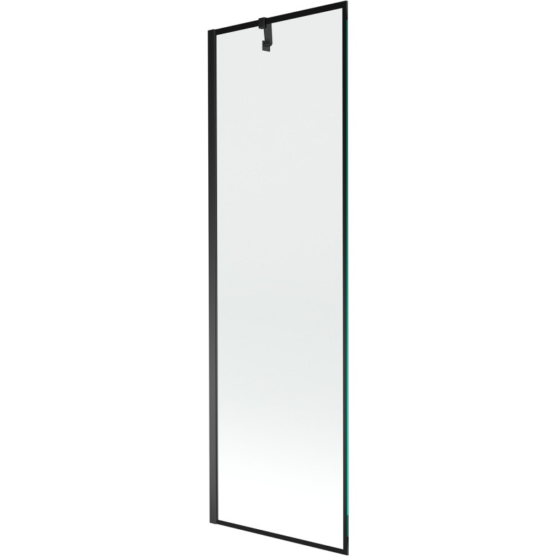 Mexen Next jednokrilni paravan za tuš 60 x 150 cm, crni okvir, crni - 895-060-000-00-70-70