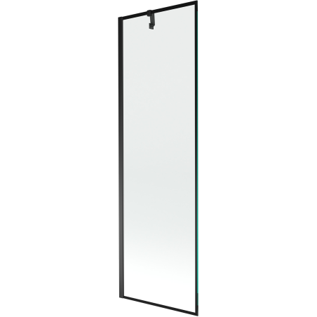 Mexen Next 1-flügelige Badewannenabtrennung 60 x 150 cm, schwarzer Rahmen, schwarz - 895-060-000-00-70-70