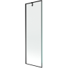 Mexen Next badwand scherm 1-vleugelig 60 x 150 cm, zwart frame, zwart - 895-060-000-00-70-70