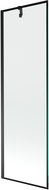 Mexen Next paratia da bagno a 1 anta 60 x 150 cm, cornice nera, nero - 895-060-000-00-70-70