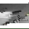 Mexen Next badwand scherm 1-vleugelig 60 x 150 cm, zwart frame, zwart - 895-060-000-00-70-70