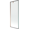 Mexen Next Duschabtrennung 1-flügelig 70 x 150 cm, schwarzer Rahmen, Roségold - 895-070-000-00-70-60