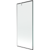 Mexen Next Badewannenwand 1-flügelig 80 x 150 cm, schwarzer Rahmen, Chrom - 895-080-000-00-70-01
