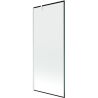 Mexen Next dušas siena ar 1 spārnu 80 x 150 cm, melns rāmis, balts - 895-080-000-00-70-20