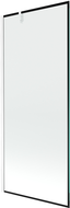 Mexen Next παραβάν μπάνιου 1-φυλλο 80 x 150 cm, μαύρο πλαίσιο, λευκό - 895-080-000-00-70-20
