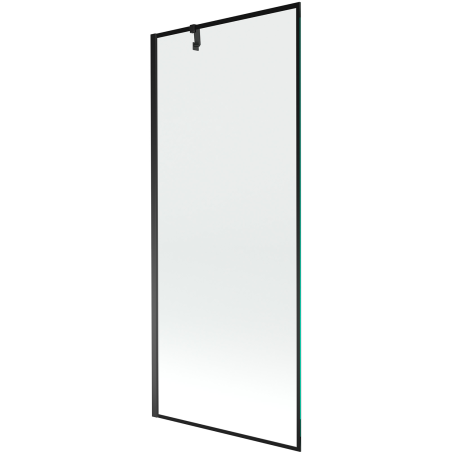Mexen Next biombo de duche com 1 painel 80 x 150 cm, moldura preta, preto - 895-080-000-00-70-70