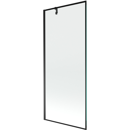 Mexen Next jednokrilni paravan za kadu 80 x 150 cm, crni okvir, crna - 895-080-000-00-70-70