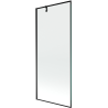Mexen Next jednokrilni paravan za kadu 80 x 150 cm, crni okvir, crna - 895-080-000-00-70-70