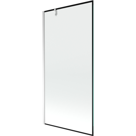 Mexen Next parawan nawannowy 1-skrzydłowy 90 x 150 cm, czarna ramka, chrom - 895-090-000-00-70-01