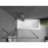 Paroi de baignoire Mexen Next 1 volet 90 x 150 cm, cadre noir, chrome - 895-090-000-00-70-01