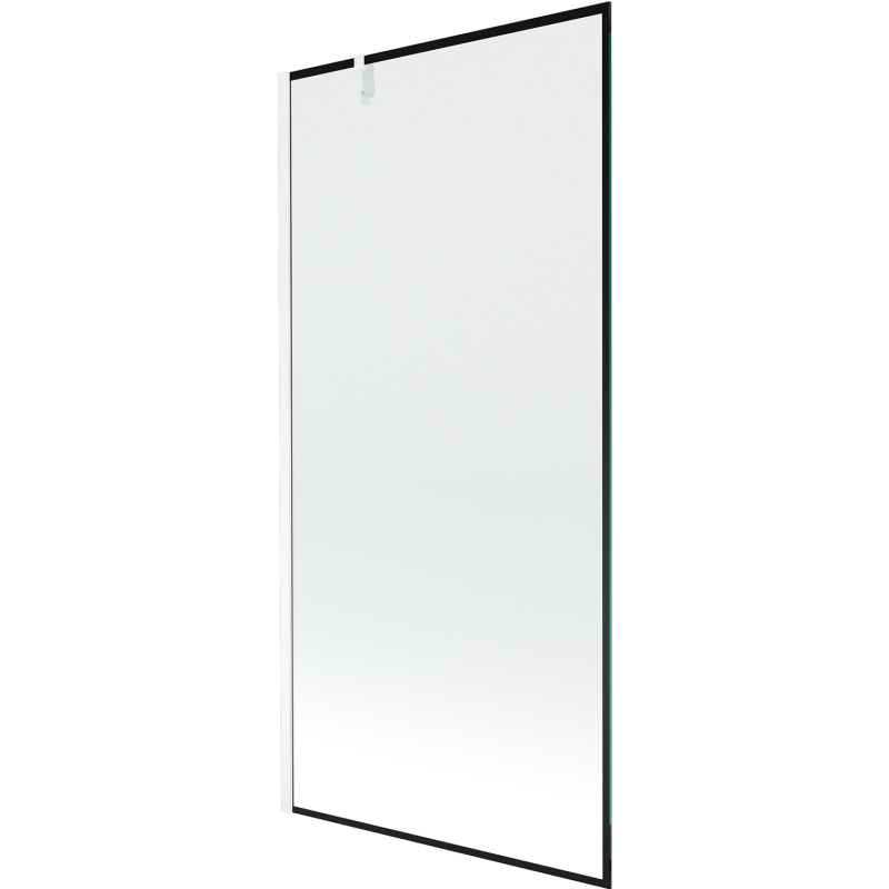 Mexen Next pára-brisa de banheira de 1 painel 90 x 150 cm, moldura preta, branco - 895-090-000-00-70-20