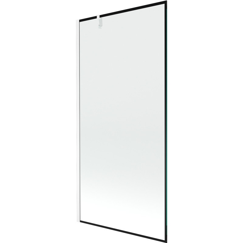 Mexen Next paravan za kadu s jednim krilom 90 x 150 cm, crni okvir, bijeli - 895-090-000-00-70-20