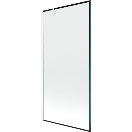 Mexen Next paravan za kadu s jednim krilom 90 x 150 cm, crni okvir, bijeli - 895-090-000-00-70-20