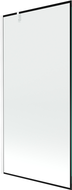Mexen Next 1-vleugelige douchewand 90 x 150 cm, zwart frame, wit - 895-090-000-00-70-20
