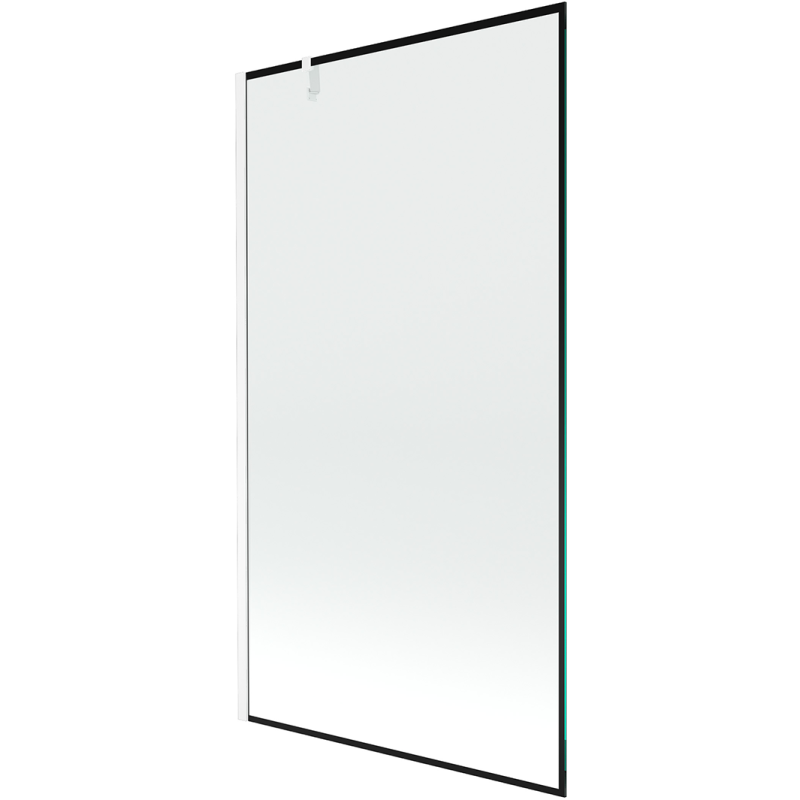 Mexen Next douchewand 1-delig 100 x 150 cm, zwart frame, wit - 895-100-000-00-70-20