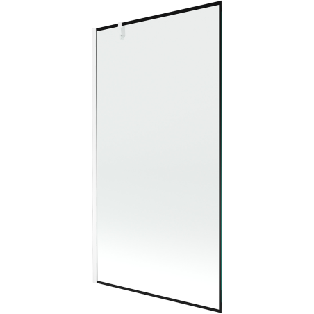Mexen Next painel de banho de 1 folha 100 x 150 cm, moldura preta, branco - 895-100-000-00-70-20