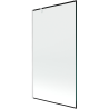 Mexen Next douchewand 1-delig 100 x 150 cm, zwart frame, wit - 895-100-000-00-70-20