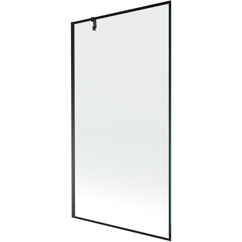 Mexen Next 1-flügelige Badewannenabtrennung 100 x 150 cm, schwarzer Rahmen, schwarz - 895-100-000-00-70-70