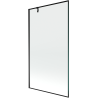 Mexen Next Badewannenabtrennung 1-flügelig 100 x 150 cm, schwarzer Rahmen, schwarz - 895-100-000-00-70-70