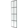 Mexen Next Duschabtrennung 1-teilig 50 x 150 cm, schwarzes Gitter, Chrom - 895-050-000-00-77-01