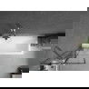 Mexen Next badwand paravan 1-vleugelig 60 x 150 cm, zwart raster, chroom - 895-060-000-00-77-01