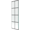 Mexen Next paroi de douche à 1 volet 60 x 150 cm, grille noire, blanc - 895-060-000-00-77-20