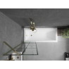 Mexen Next 1-leheline vannisein 60 x 150 cm, must ruudustik, kuldne - 895-060-000-00-77-50