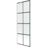 Mexen Next paroi de baignoire à 1 volet 70 x 150 cm, carreaux noirs, blanc - 895-070-000-00-77-20