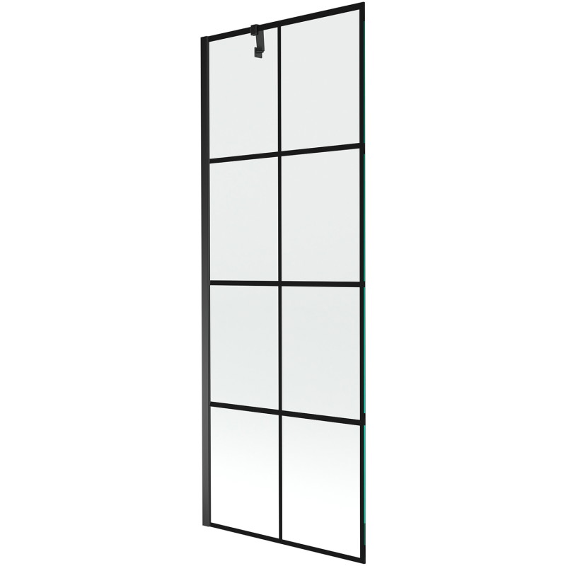 Mexen Next jednokrilni paravan za tuš 70 x 150 cm, crna mreža, crna - 895-070-000-00-77-70