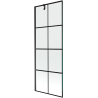 Mexen Next 1-osaline vannisein 70 x 150 cm, must ruudustik, must - 895-070-000-00-77-70