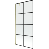 Mexen Next 1-osaline dušinurk 90 x 150 cm, mustad ruudud, kuldne - 895-090-000-00-77-50