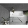 Mexen Next 1-osaline dušinurk 90 x 150 cm, mustad ruudud, kuldne - 895-090-000-00-77-50