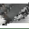 Mexen Next Wannenabtrennung 1-flügelig 100 x 150 cm, schwarzes Gitter, weiß - 895-100-000-00-77-20