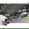 Mexen Castor badwand 2-delig 100 x 150 cm, transparant, chroom - 892-100-002-01-00