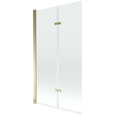 Mexen Castor 2-wing bathtub screen 100 x 150 cm, transparent, Gold - 892-100-002-50-00