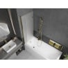 Mexen Castor 2-panel bath screen 120 x 150 cm, frost, gold - 892-120-002-50-30