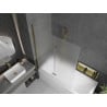 Mexen Castor 2-panel bath screen 120 x 150 cm, frost, gold - 892-120-002-50-30