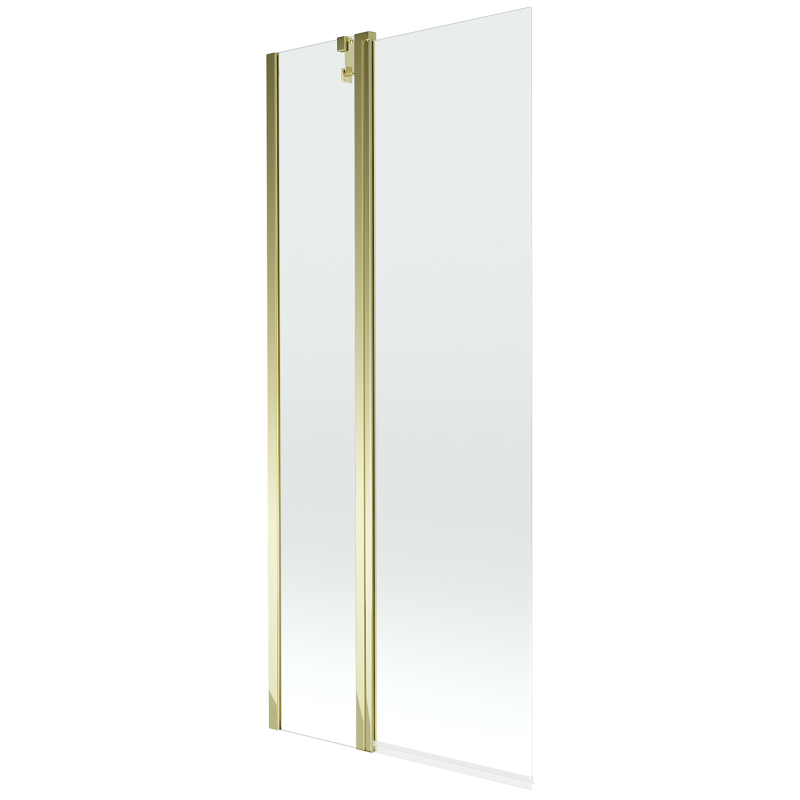 Mexen Flip Duschwand 2-flügelig 80 x 150 cm, transparent, gold - 894-080-101-50-00