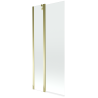 Mexen Flip Duschwand 2-flügelig 80 x 150 cm, transparent, gold - 894-080-101-50-00