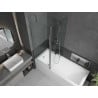 Mexen Flip 2-panel bath screen 140 x 150 cm, transparent, chrome - 894-140-101-01-00