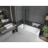 Mexen Flip 2-panel bath screen 140 x 150 cm, transparent, chrome - 894-140-101-01-00