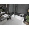 Mexen Flip parawan nawannowy 2-skrzydłowy 140 x 150 cm, transparent, chrom - 894-140-101-01-00